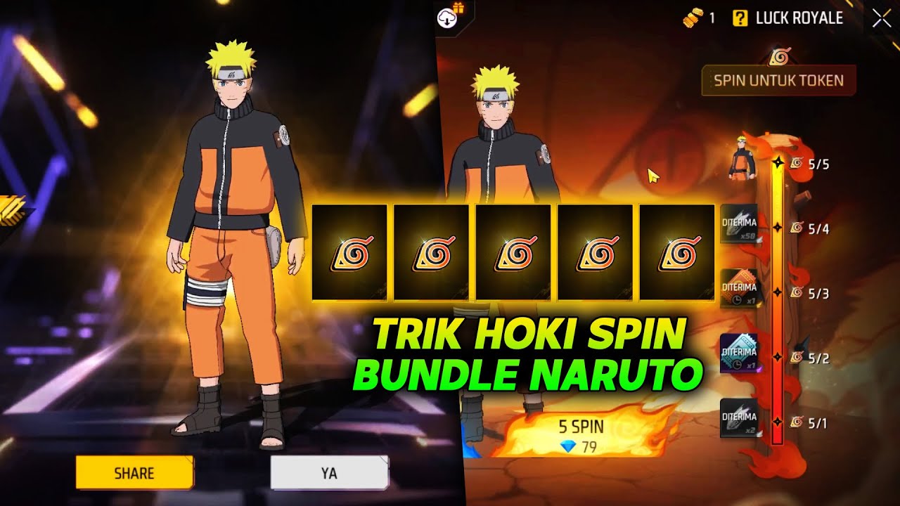 Trik Jitu Spin Bundle Naruto untuk Unlock Karakter Ikonik di Free Fire